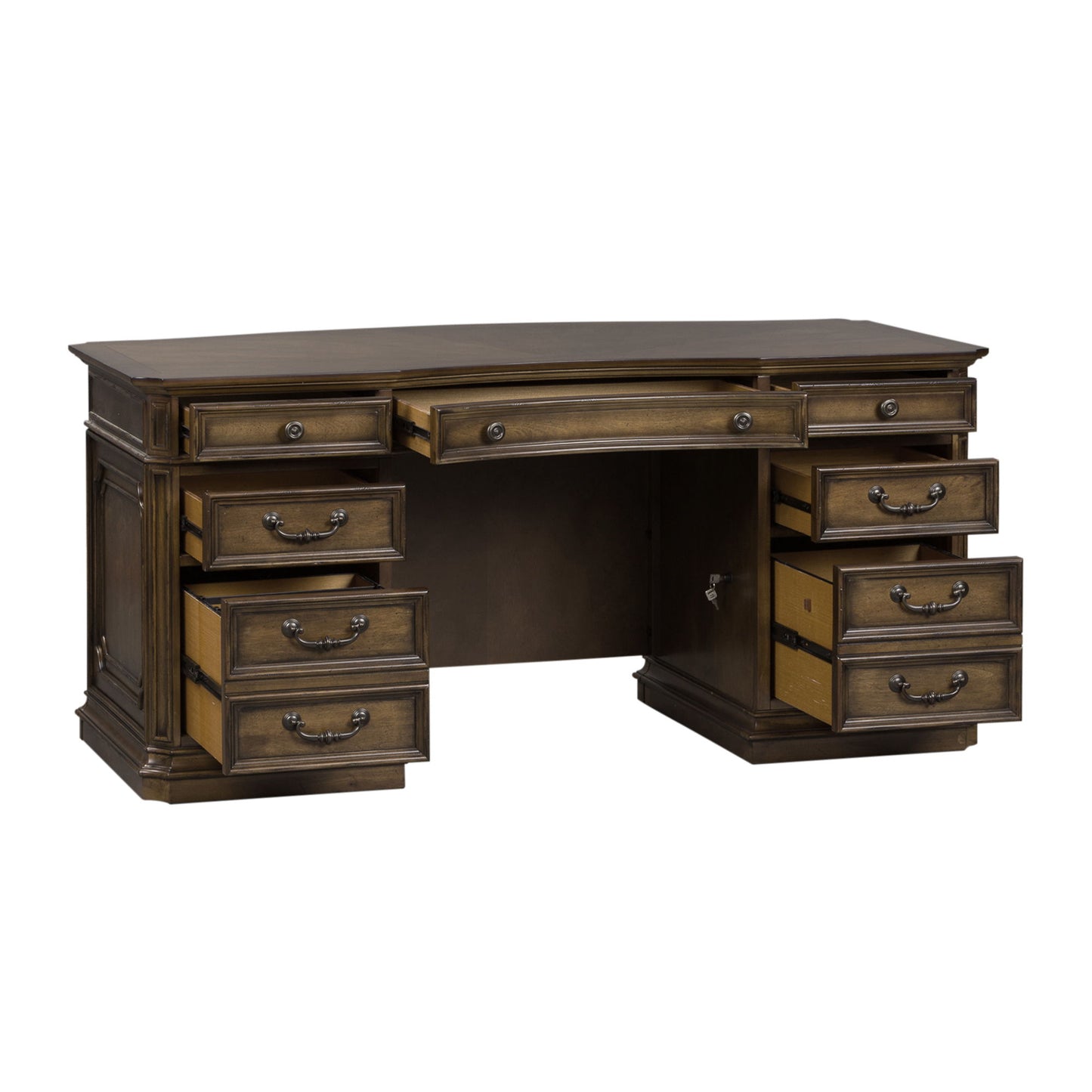 Amelia - Jr Executive Desk Base - Dark Brown