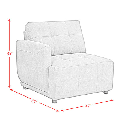 Armani - Modular LSF Chair, No Pillow (Ista3 Packaging) - Columbia Natural