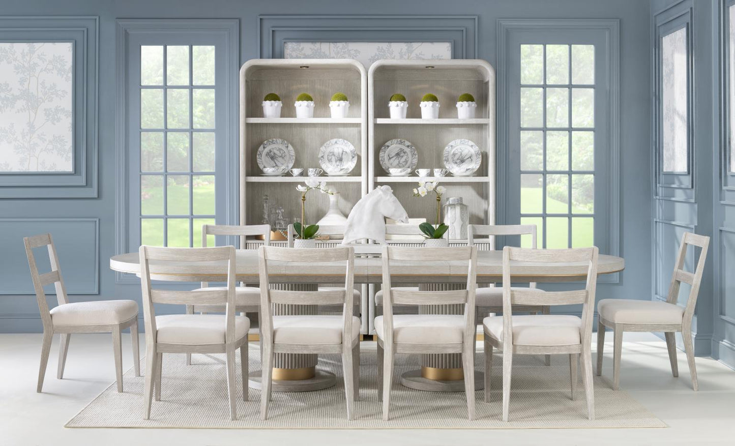 Miramar - Complete Oval Dining Table