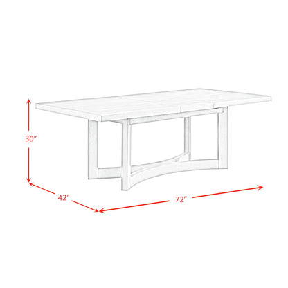 Elma - Rectangular Dining Table With 18" Leaf - Almond