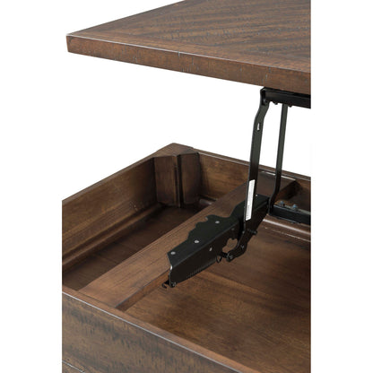 Jax - 3 Piece Occasional Table Set (Lift Top Coffee & Two End Tables) - Cherry