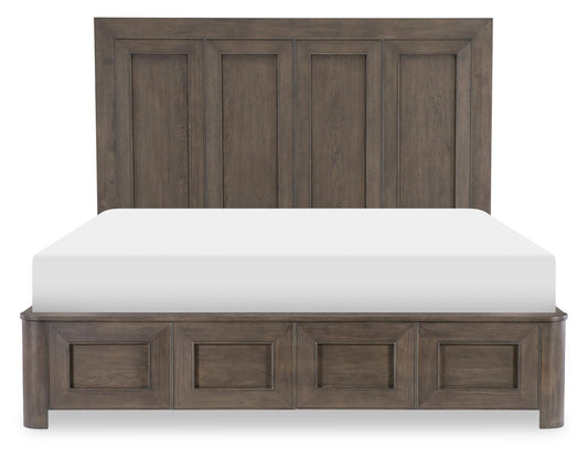 Lancia - King / California King Panel Headboard - Charred Oak