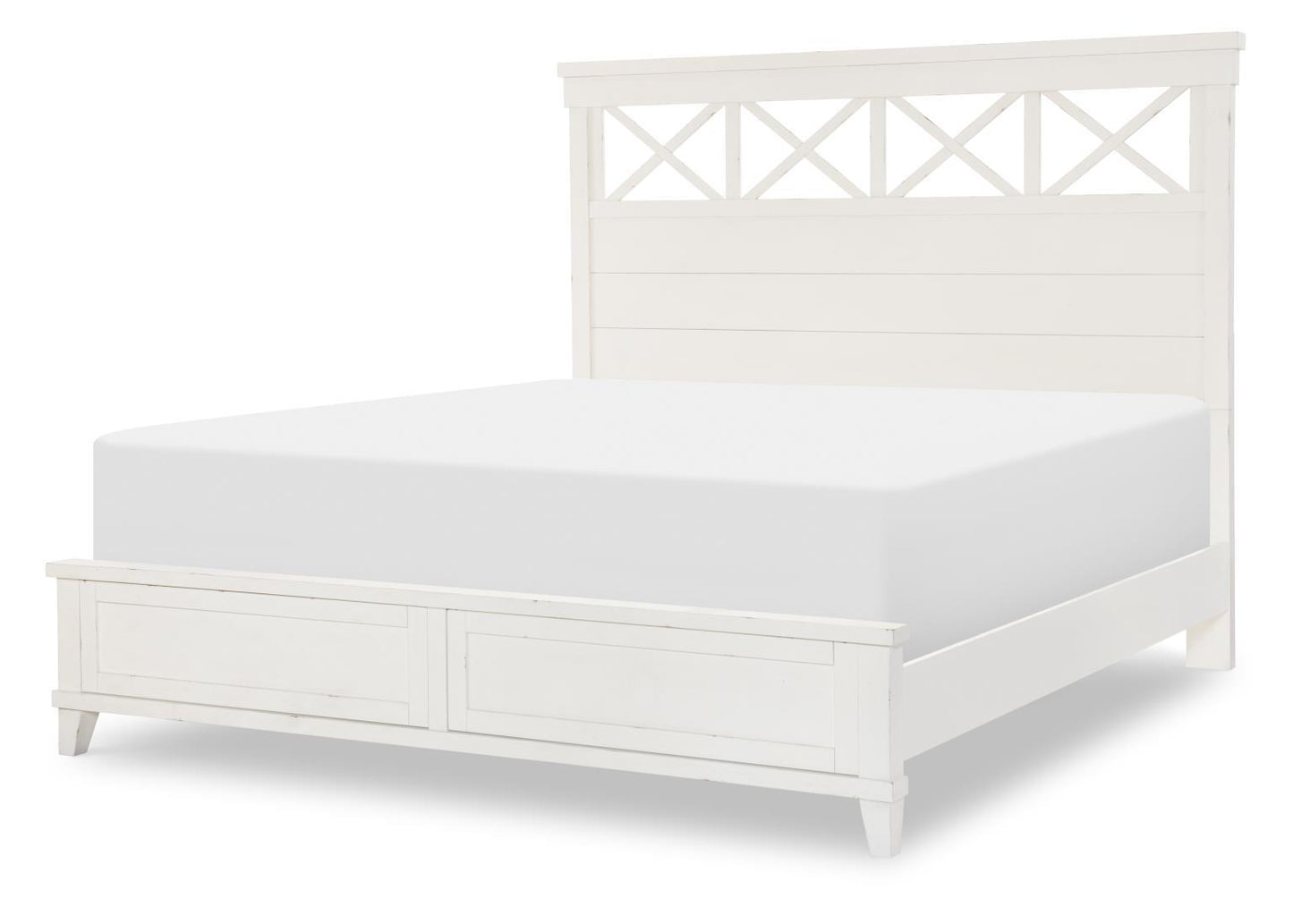 XXX's And OOO's - Queen Panel Headboard - White