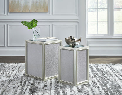 Traleena - Nesting End Tables (Set of 2) - Silver Finish