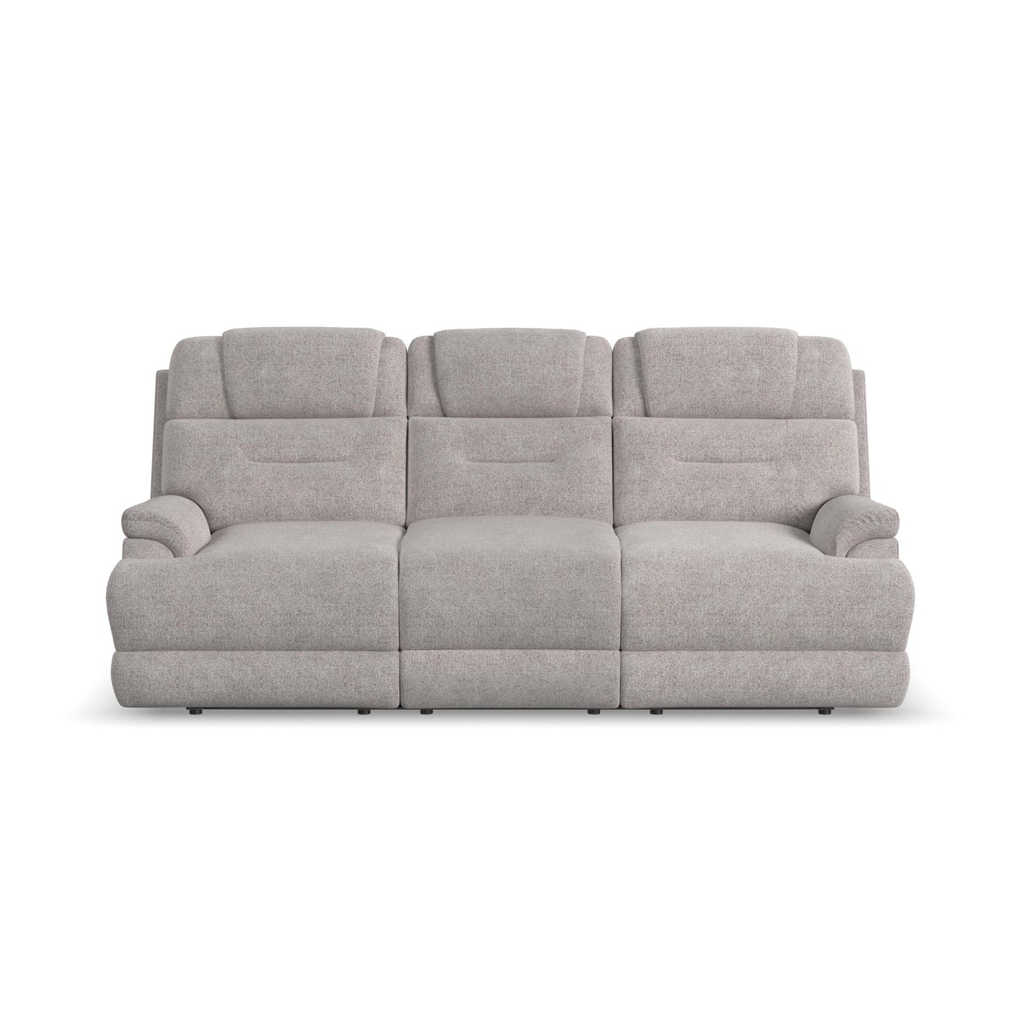 Zecliner Zofa - Power Sleep Sofa With Power Headrests & Lumbar - Dove