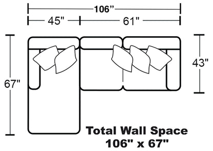 Denali - Italian Leather Match Sectional