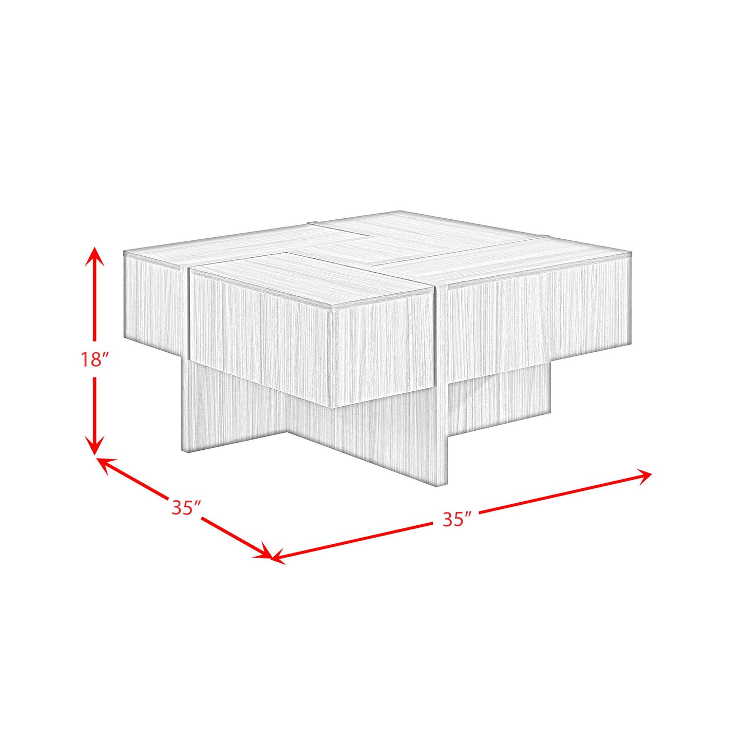 Martina - Coffee Table - Gray