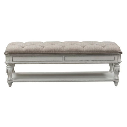 Magnolia Manor - Bed Bench - Antique White