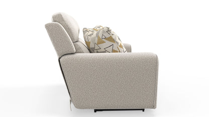 Micah - Power Headrest Power Deep Seat Reclining Console Loveseat - Oatmeal