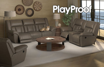 Sentinel - Lay Flat Reclining Loveseat With Extended Ottoman