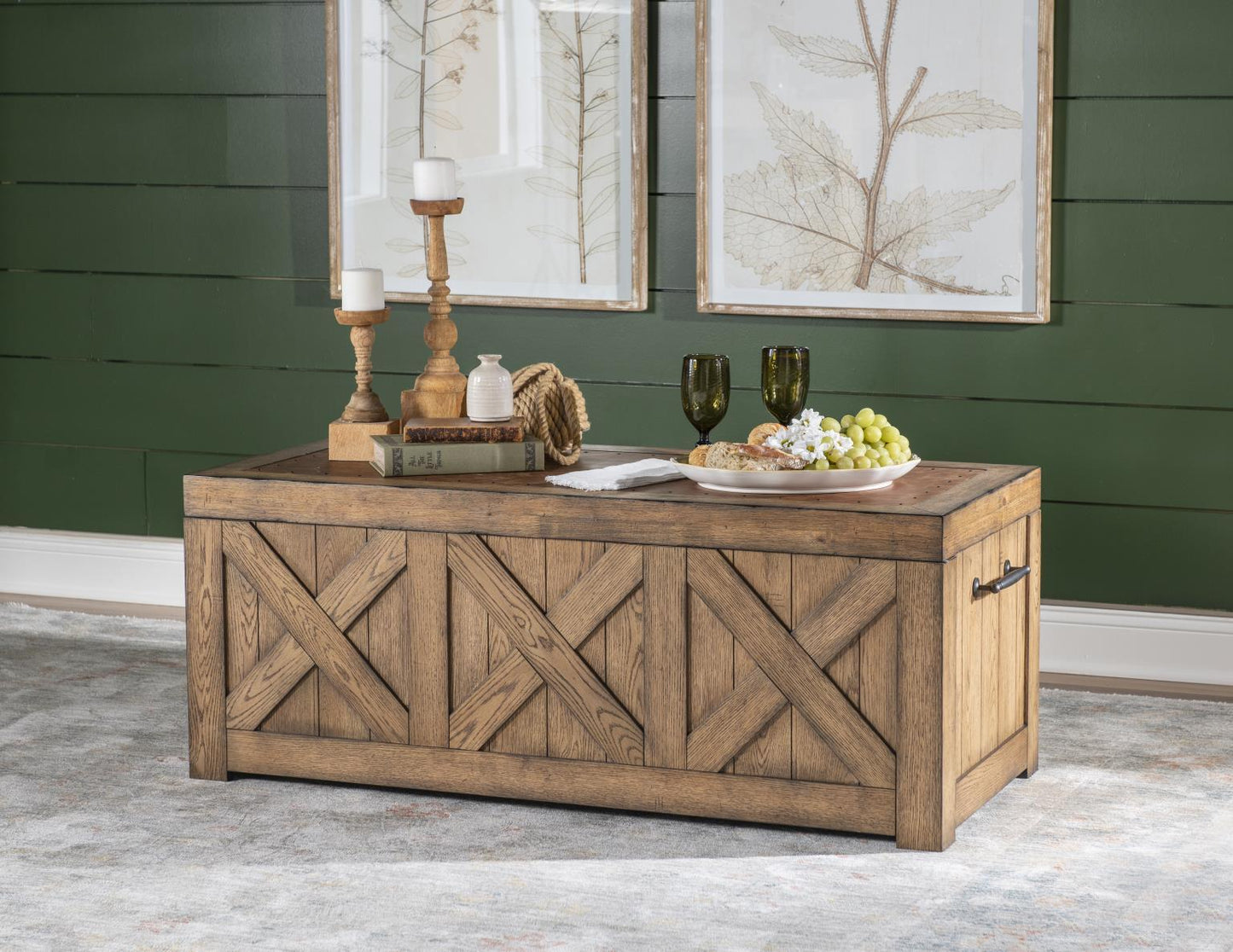 Vintage Market - Captains Truck Cocktail Table - Barnwood Oak