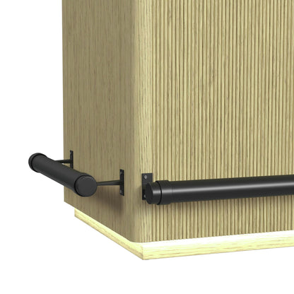 Cambrie - Bar Table With LED - Off-White And Natural