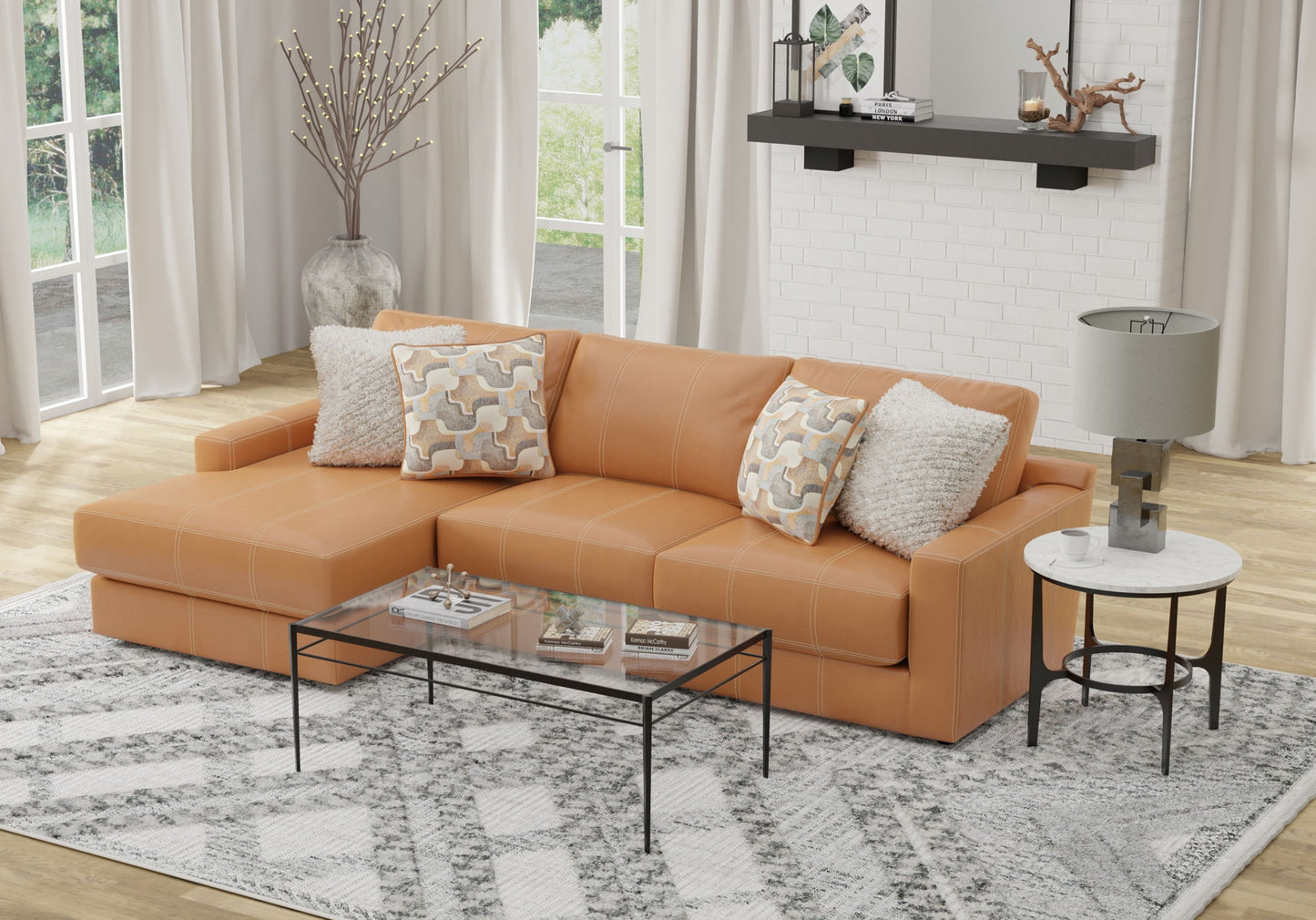 Minori - Italian Leather Sectional