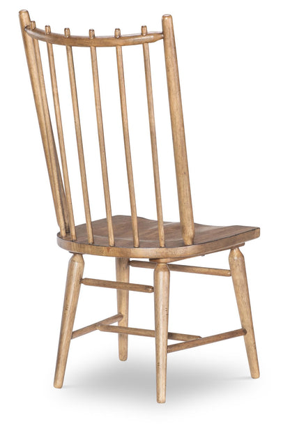 Vintage Market - Spindle Back Side Chair (Set of 2) - Barnwood Oak