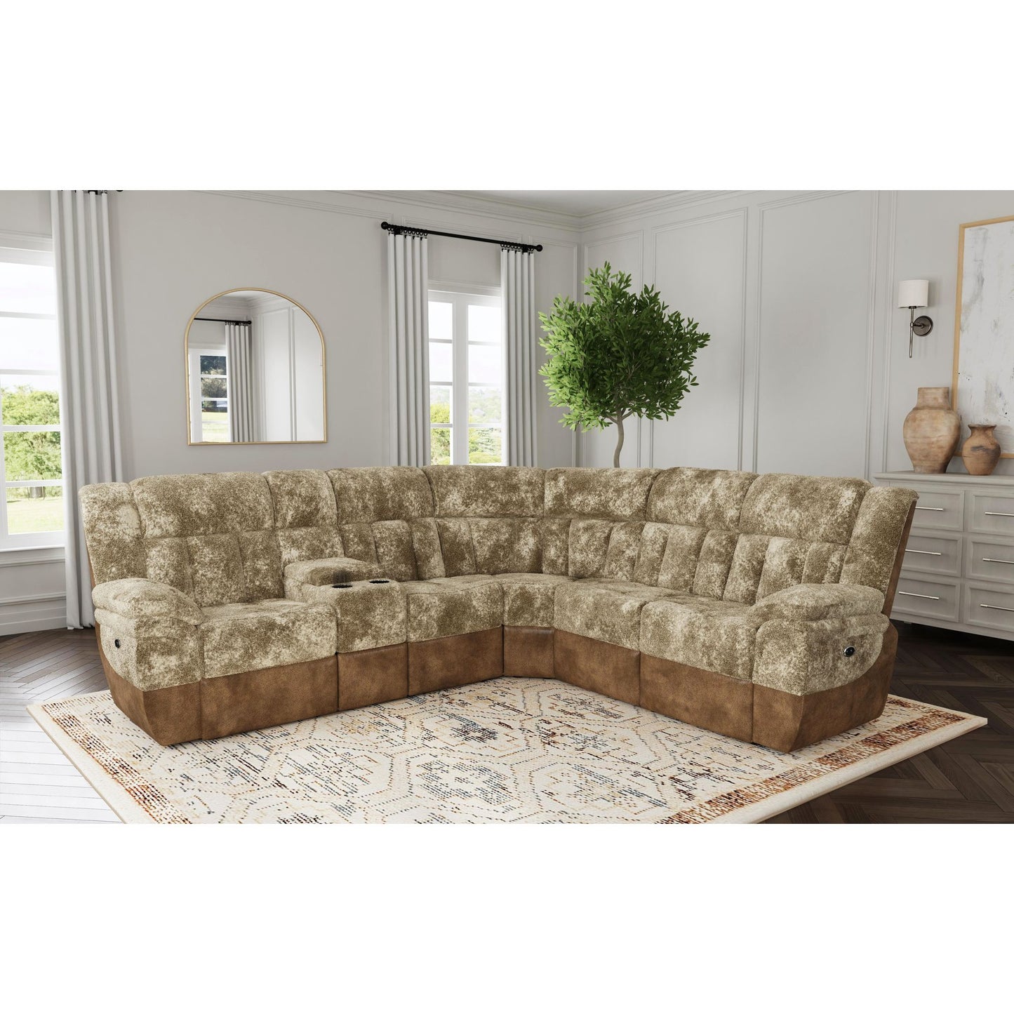 Santorini - LHF Power Motion Recliner - Dillon / Shire Cappuccino