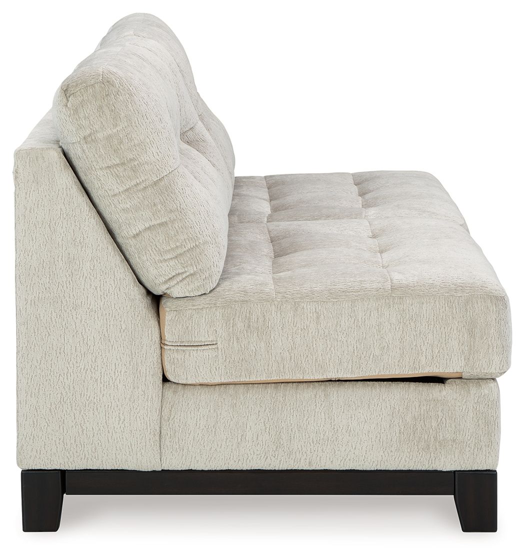 Maxon Place - Armless Loveseat - Stone