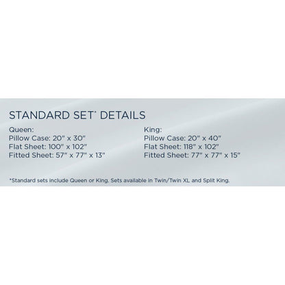 Linens - Tempur Rayon from Bamboo Sheet Set - Cool Gray