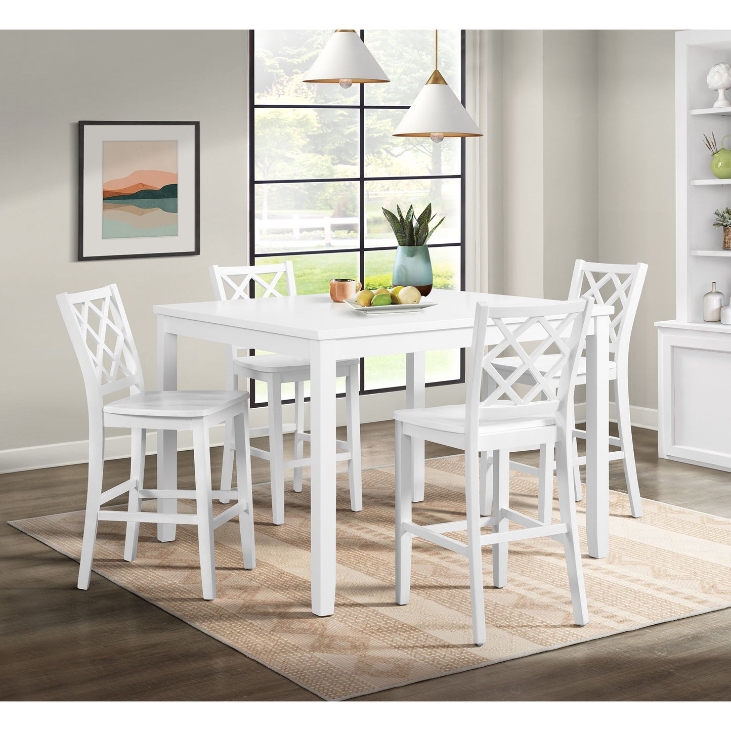 Kona - Square Counter Table - White