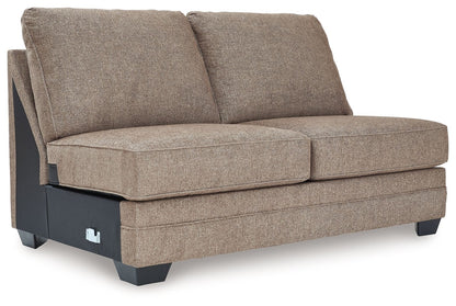 Cannonbrook - Armless Loveseat - Nutmeg