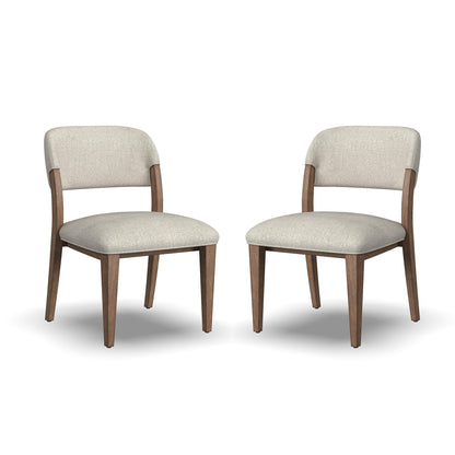 Lyra - Upholstered Barrel Chairs (Set of 2) - Pearl Silver