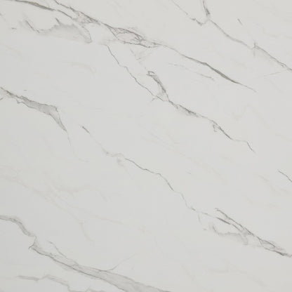 Marlene - Dining Table With White Faux Marble Top - White