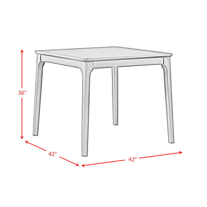 Garcia - 5 Piece Counter Set With Table And 4 Chairs - Black