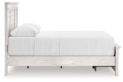 Makidern - Panel Storage Bed With Storage Footboard