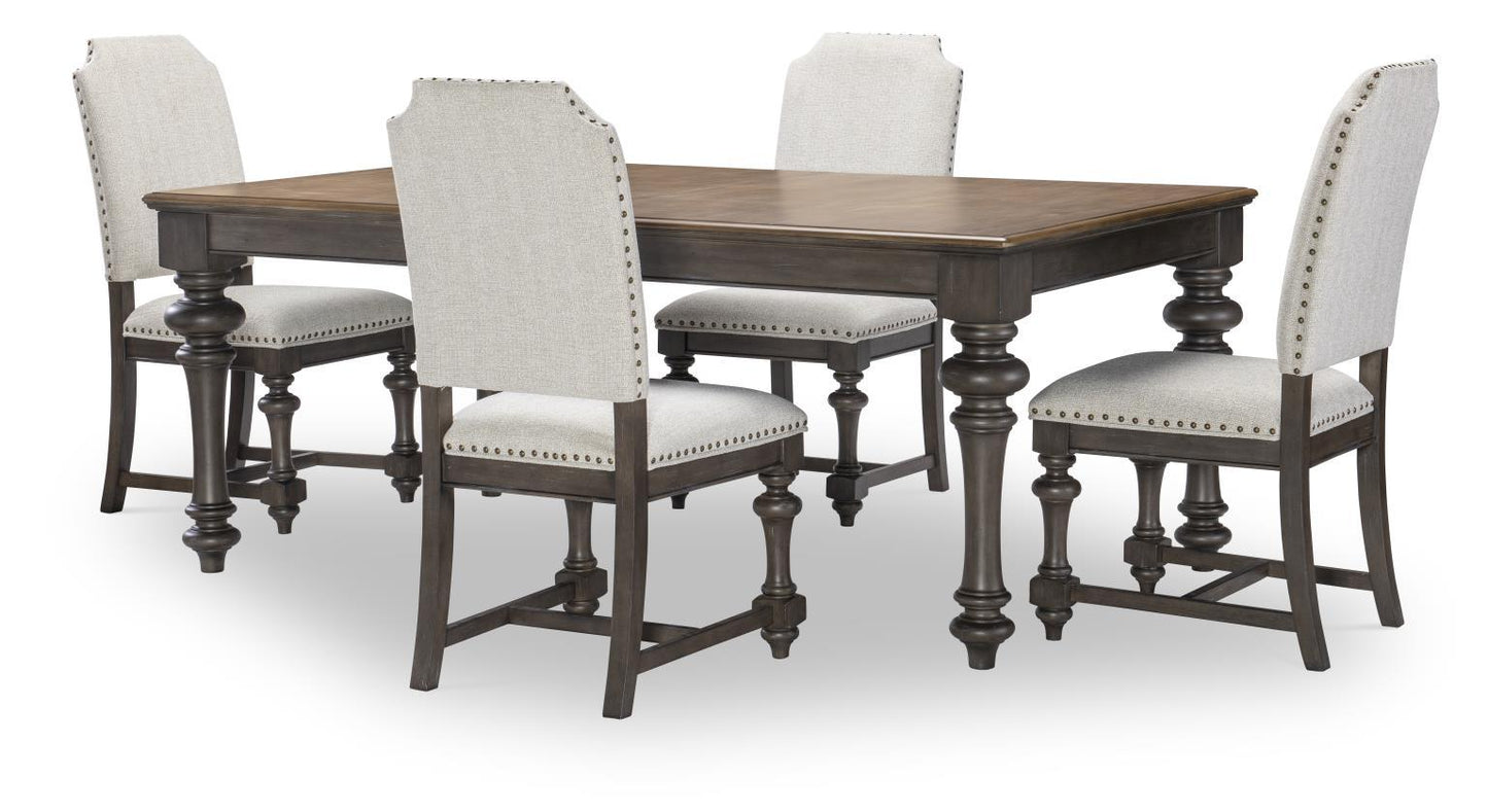 Kingston - Upholstered Side Chair (Set of 2) - Sandalwood Brown / Dark Sable