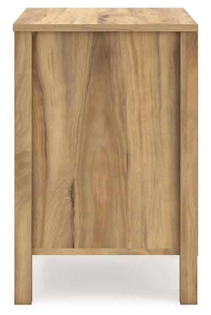 Bermacy - Two Drawer Night Stand - Light Brown