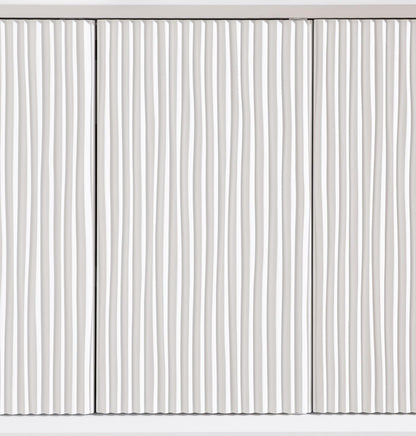 Melrose - Credenza - Cloud White And Desert Oak