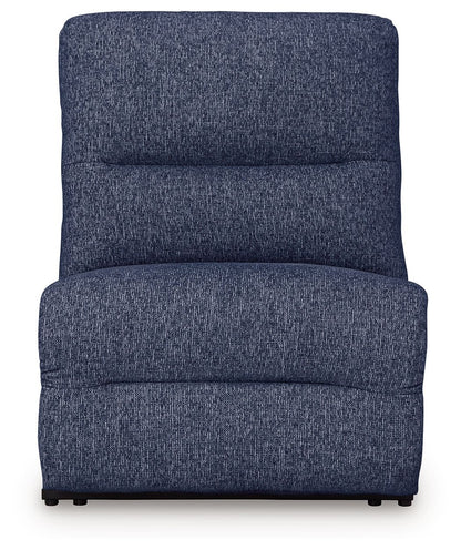 Acklen Place - Power Armless Recliner With Adj Headrest - Navy