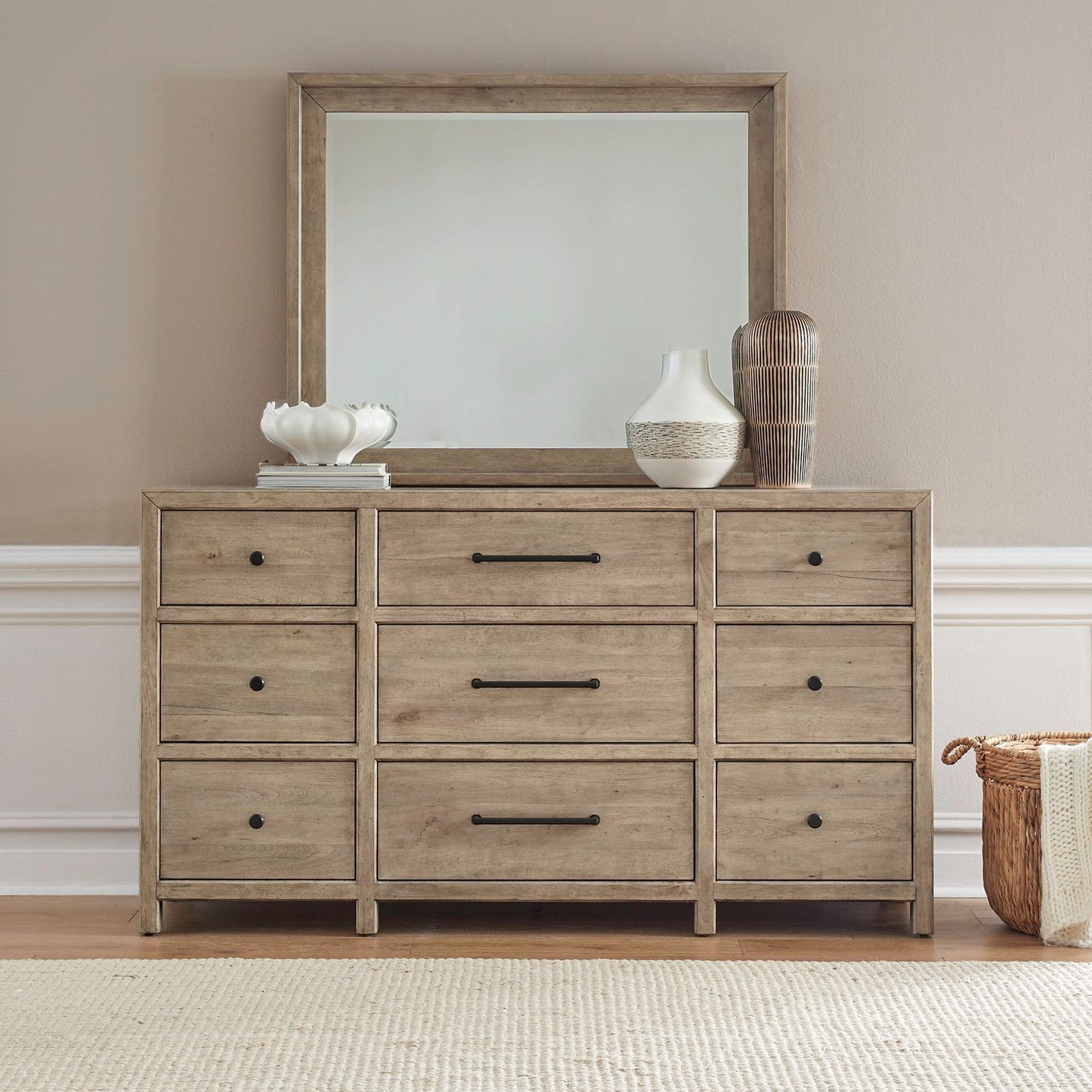 Proximity Place - Dresser & Mirror - Brown