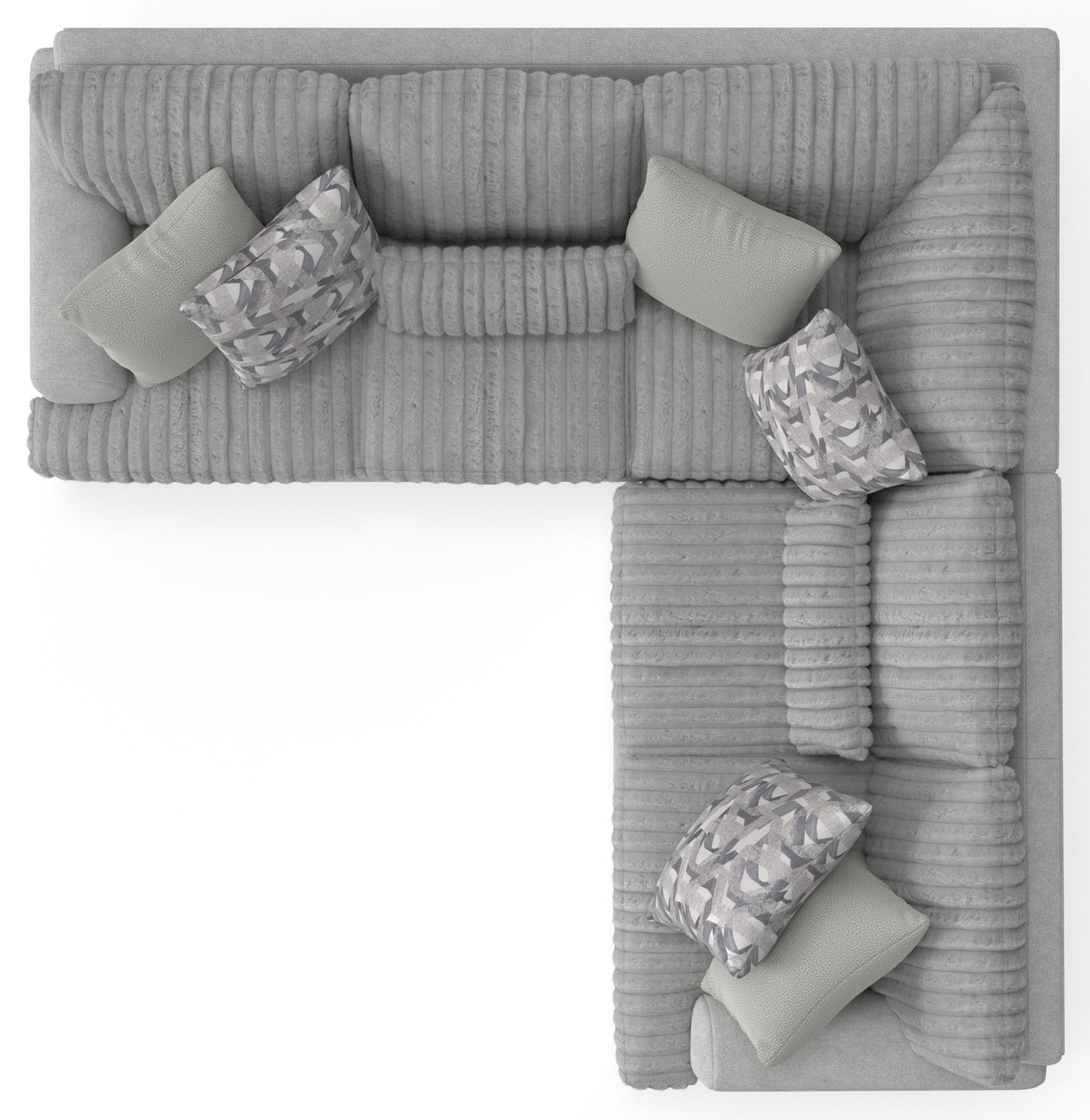 Titan - Sectional With Comfort Coil Seating And Accent Pillows Included