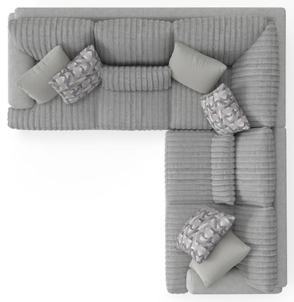 Titan - Sectional With Comfort Coil Seating And Accent Pillows Included