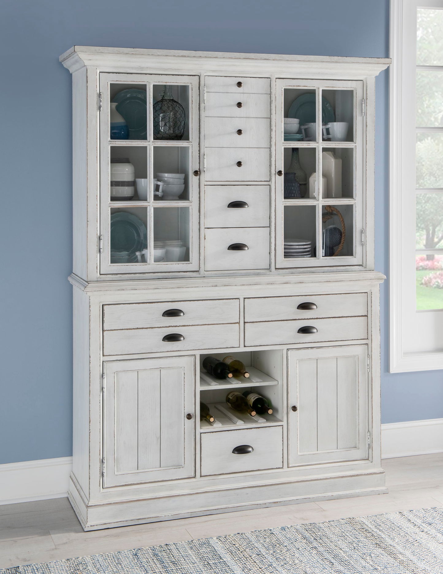 Cottage Park - Credenza Hutch - White