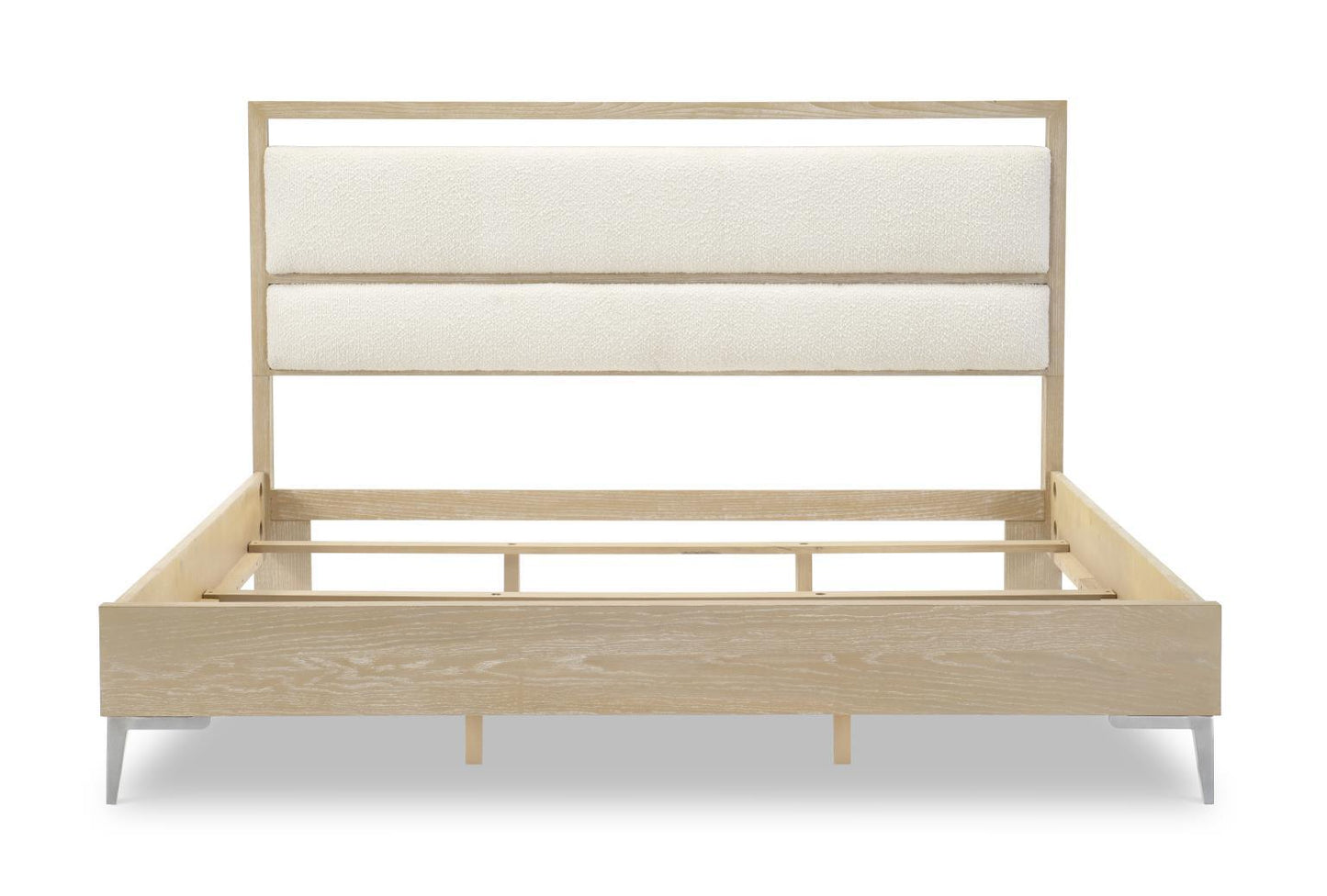 Biscayne - King Upholstered Panel Headboard - Malabar With Alabaster Fronts