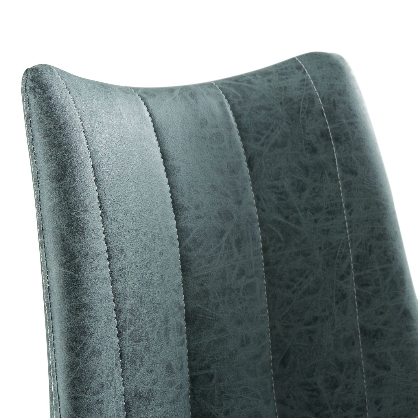 Riko - Counter Height Side Chair (Set of 2) - Gray/Gun Metal