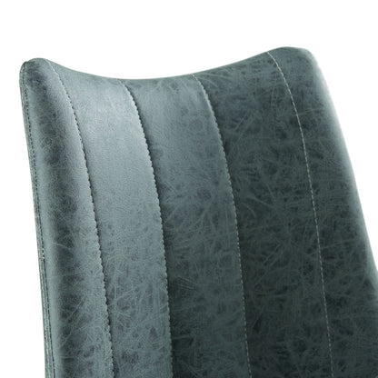 Riko - Counter Height Side Chair (Set of 2) - Gray/Gun Metal