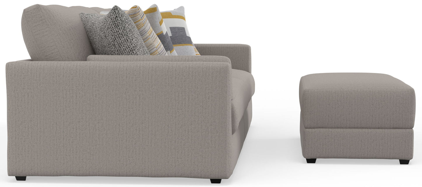 Trevor - Extra Deep Oversized Sofa With Included Storage Cocktail Ottoman