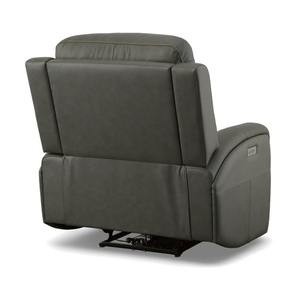 Linden - Power Swivel Gliding Recliner With Power Headrest, Lumbar, Heat & Massage