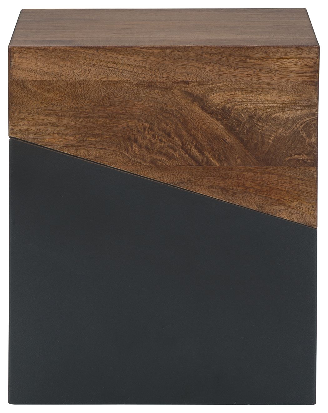 Trailbend - Accent Table - Brown / Gunmetal