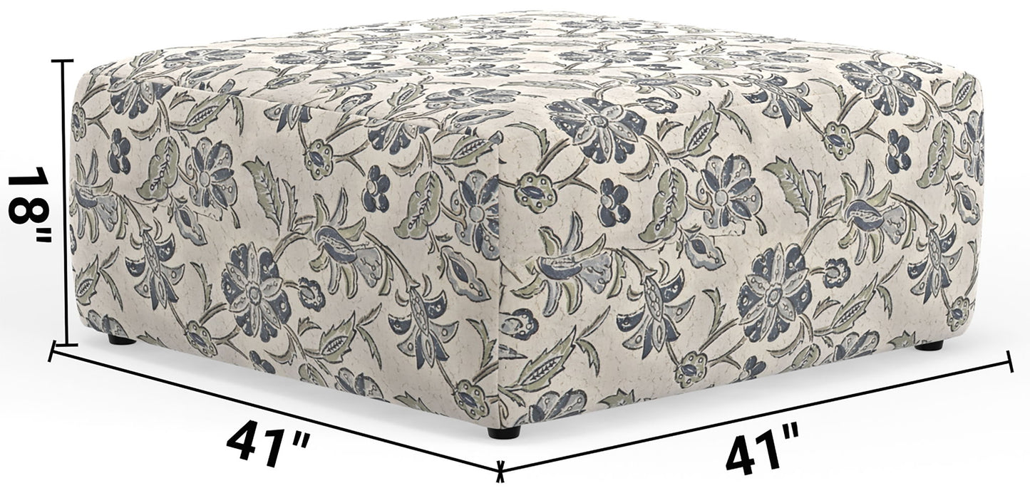 Stockbridge - Cocktail Ottoman - Denim