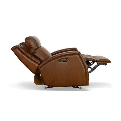 Mustang - Power Gliding Recliner With Power Headrest - Rust