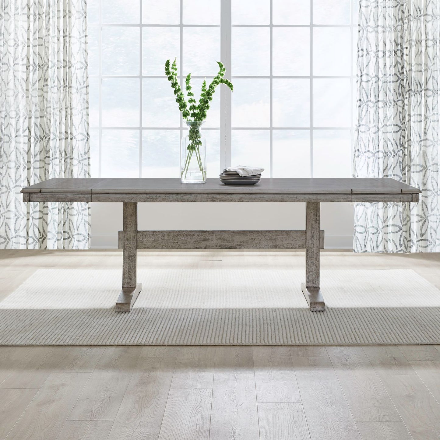 Hallendale - Trestle Table Base - White