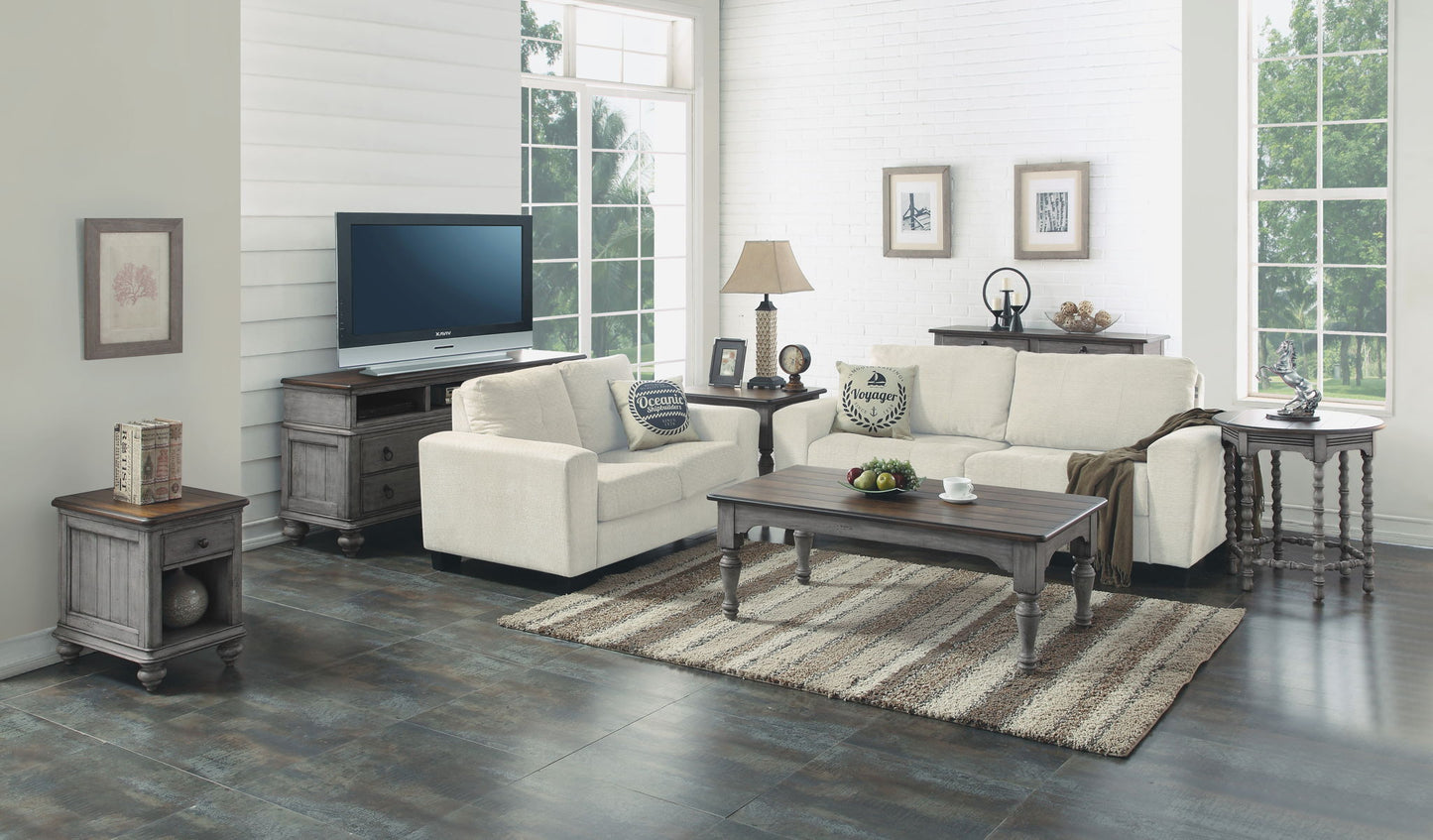 Plymouth - Rectangular Coffee Table - Gray