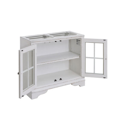 Magnolia Manor - Bunching Display Cabinet Base - Antique White