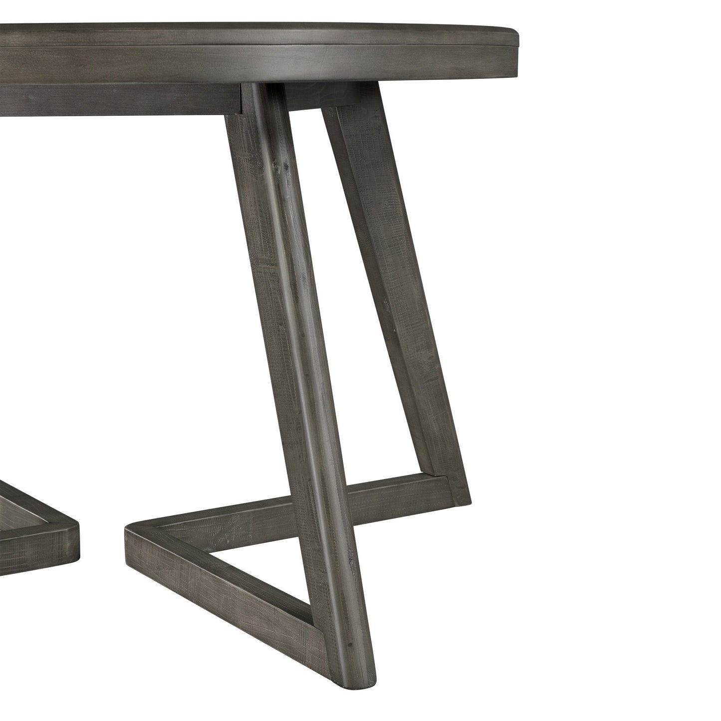Cross - Round Dining Table - Dark Gray