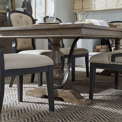 Americana Farmhouse - Trestle Table Base - Light Brown