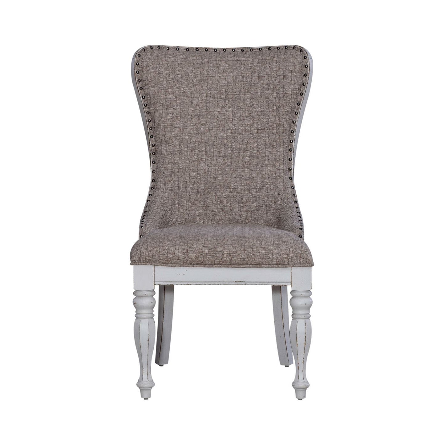 Magnolia Manor - Upholstered Wing Back Side Chair (RTA) - White