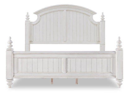 Cottage Park - Poster Panel Headboard King / California King - Aged White